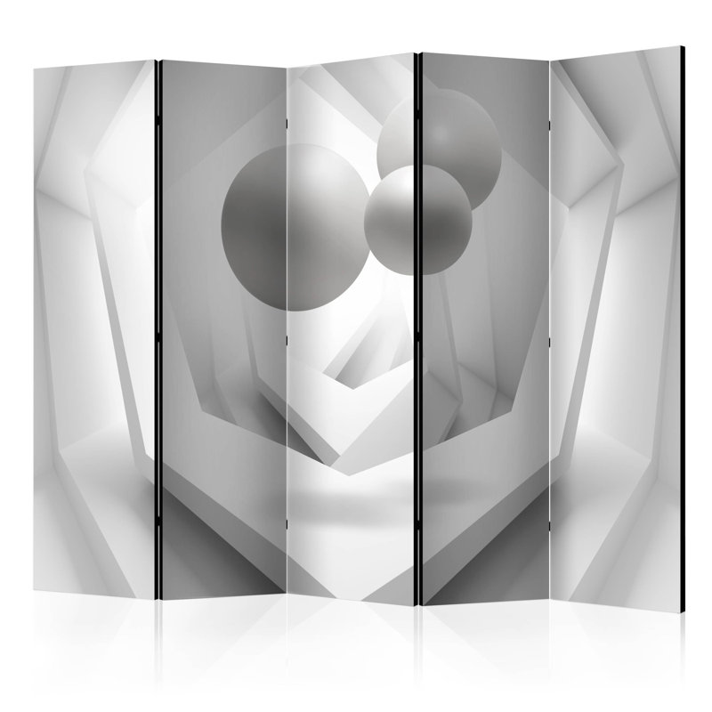Diradur 225cm W x 172cm H 5 - Panel Folding Room Divider