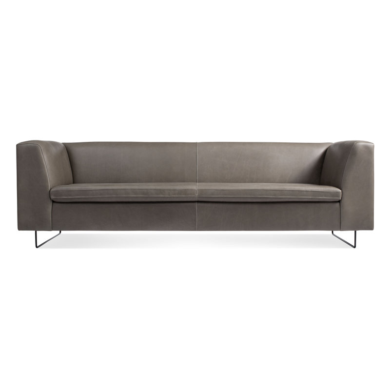 Bonnie Sofa, Ink Genuine Leather, 29" H x 96" W x 33" D