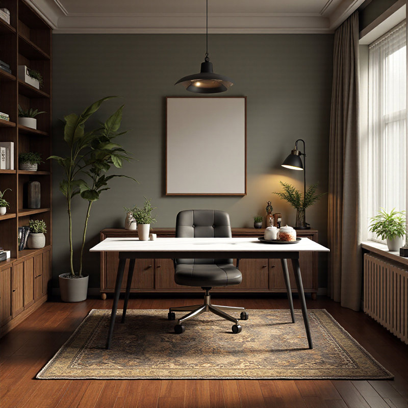 70.8" Modern Dining Slate Table for 6 Seat,Rectangular Black Sintered Stone Table