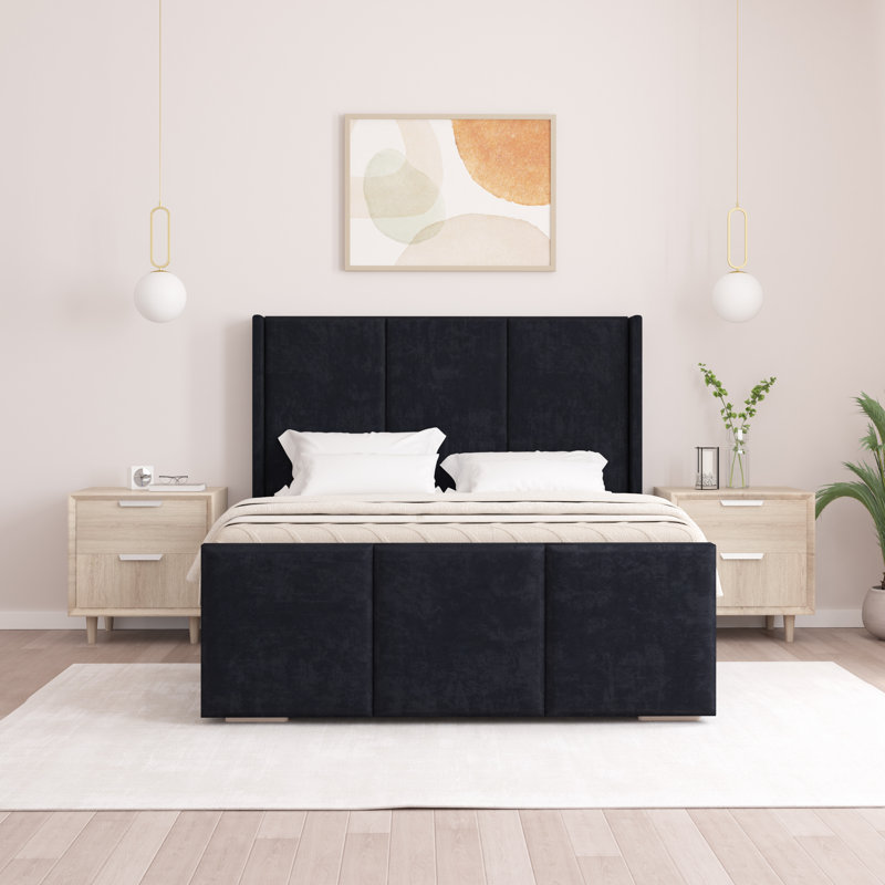 Berlin Bed Frame, Single (3'), Black