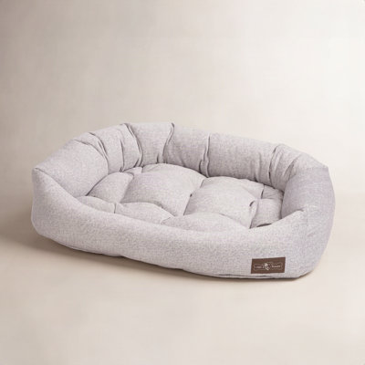 Herringbone Velour Pet Bed