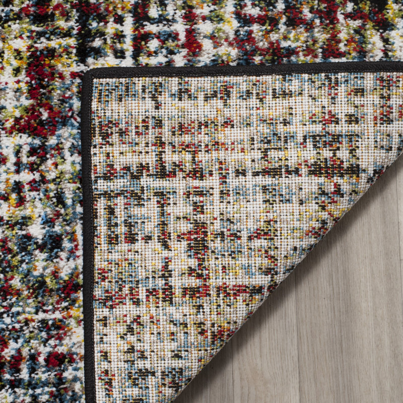 Tapis à motif abstrait Hattan, Rectangle 2 pi 7 po x 5 pi