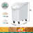 Balconera 27 Gallon Ingredient Bin Commercial Food Container Large Flour Storage Container Bin With 360° Wheels