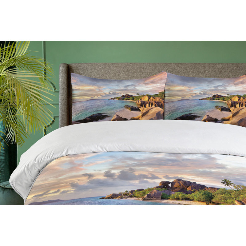 Coastal Floral Duvet Cover