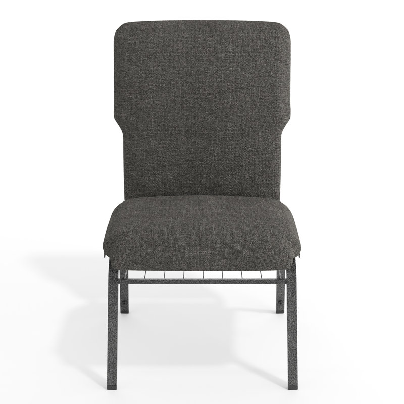 Chaise d'église empilable polyvalente avec siège et dossier rembourrés Advantage, Gris anthracite