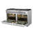 Galiano 60-inch Gas Range Stainless Steel, 10 Burners, 8.64 cu. ft. Double Convection Ovens