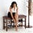 Two-Tier Entryway Shoe Bench With Adjustable Shelves-1834045049