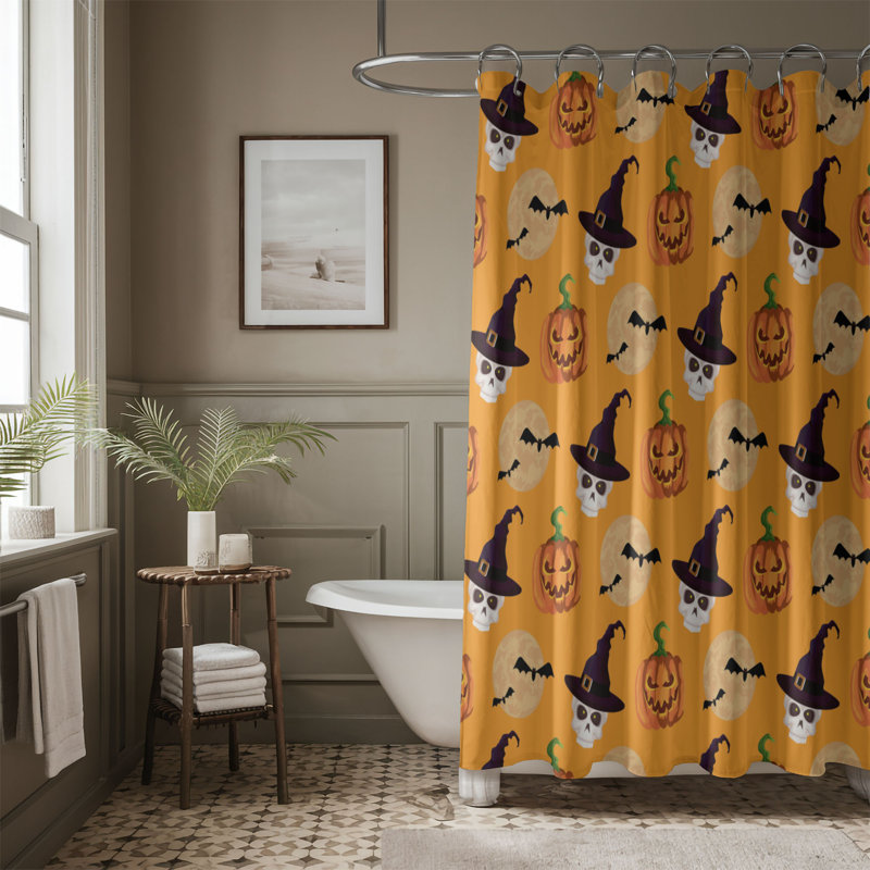 Rideau de douche 1 pièce Haunted Crush, H 74 po x l 71 po