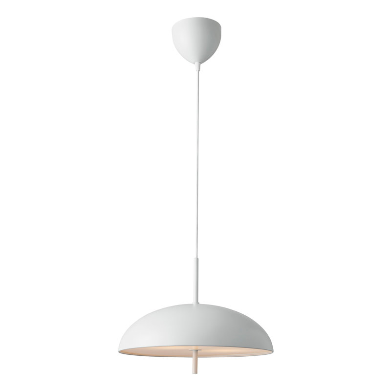 1 - Light Satin Pendant, White