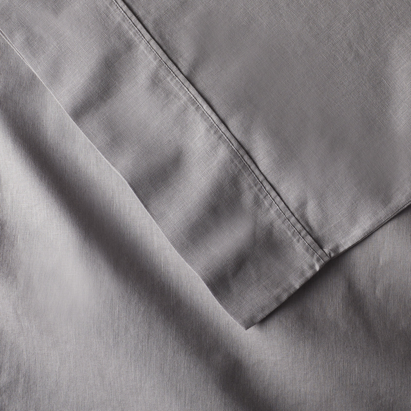 Jeffen Linen Blend Pillowcase, King, Charcoal