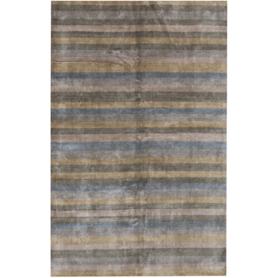Hand-Knotted High-Quality Brown Area Rug