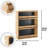 Elegant Wooden Shelf with 3 Layers, Natural Finish, 18.9 x 13.4 x 3.1 inches | Sturdy Wooden Body | Perfect for Home Décor & Organizing | Stylish Storage Solution for Living Room, Bedroom, or Office