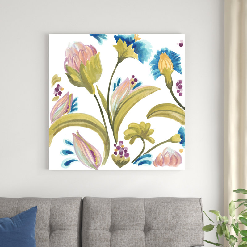 Abbey Floral Tiles I, H 36 po x l 36 po x P 1,25 po