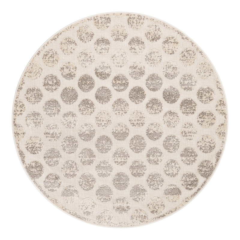 Sabrina Soto Dots Indoor/Outdoor Rug, Round 5'1"