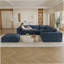 Boneless Cloud Sofa,Corduroy Fabric,Deep Seat Couches,Double-Layer Design,Removable Cushion-96770067