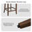 Bisto Upholstered Counter Height Bar Stool with Solid Wood legs-223326888