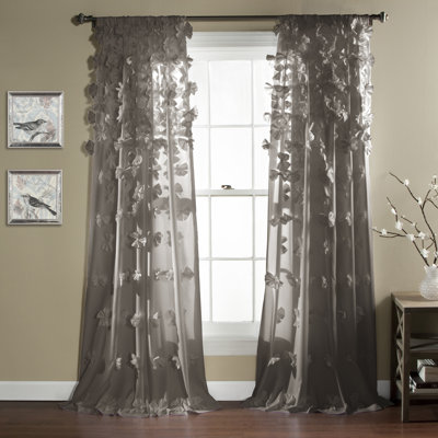Riley Semi Sheer Curtain Single Panel