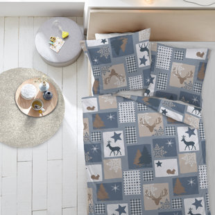 Winterzauber Blau/Beige