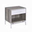 Table de chevet fonctionnelle avec tiroirs et tablette pour la chambre à coucher, idéale pour organiser les essentiels et rehausser le décor de la chambre à coucher