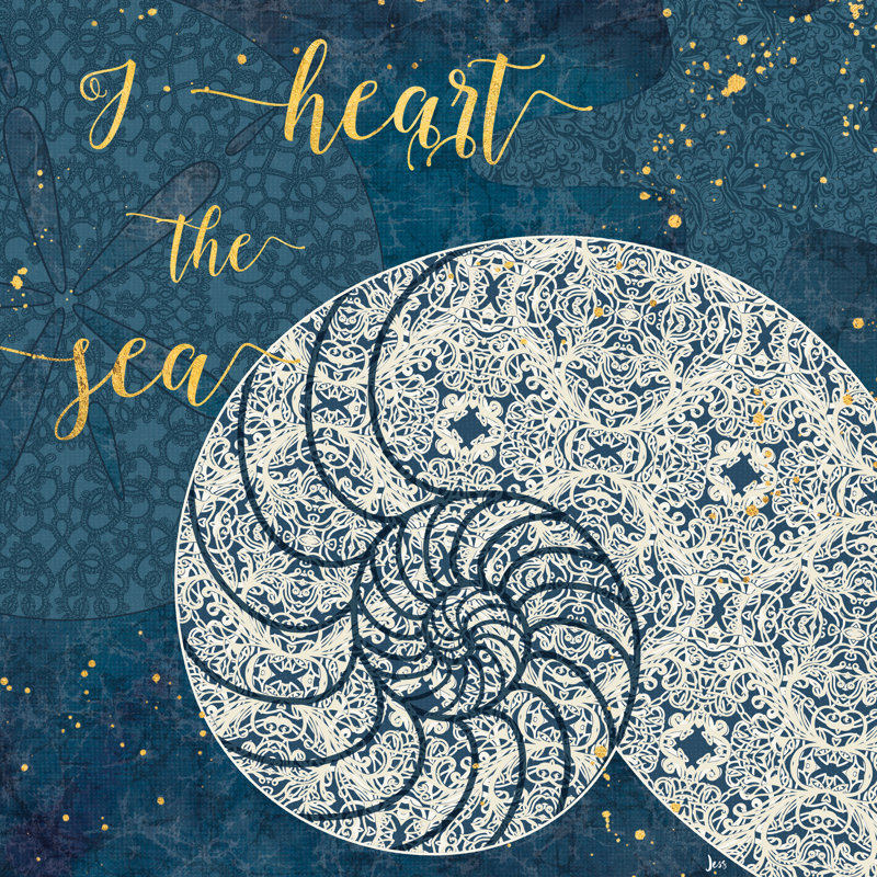 «Coastal Lace IV» par Jess Aiken - impression sur toile tendue, H 30 po x l 30 po