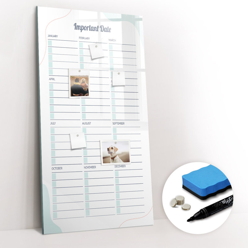 Magnetic Glass Dry Erase Board
