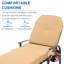 Chaise longue inclinable avec coussins Grigorijus