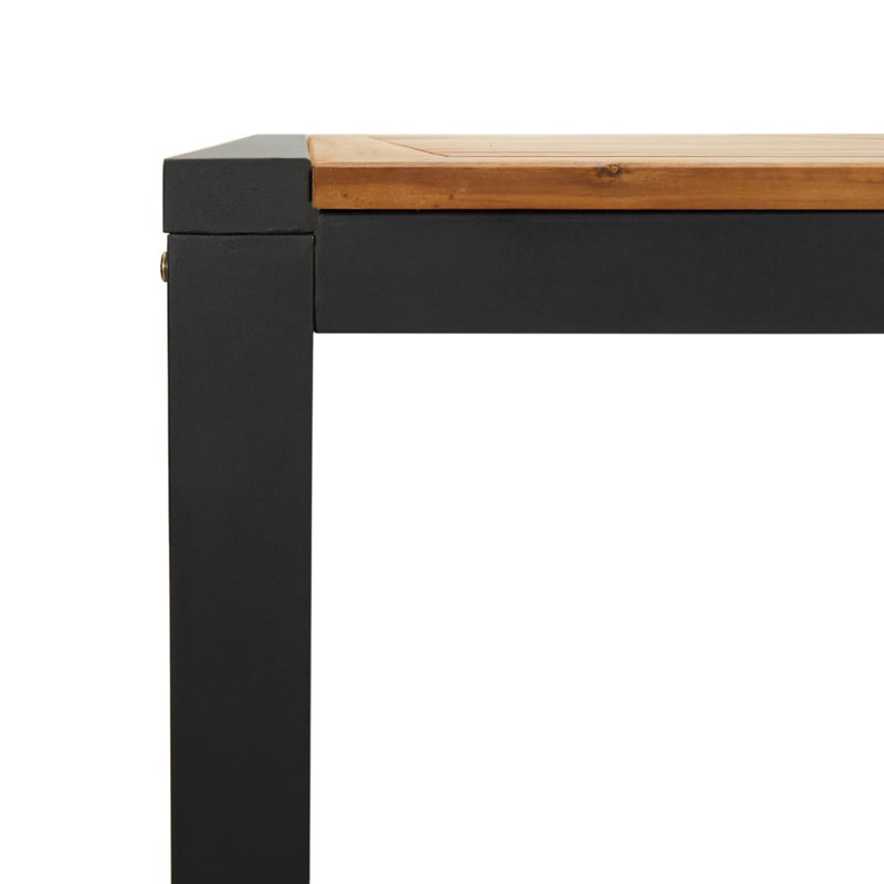 Rectangular Metal Outdoor Coffee Table , in. W in. D, 35.4" W x 78.7" L x 29.5" H, Inset frame design