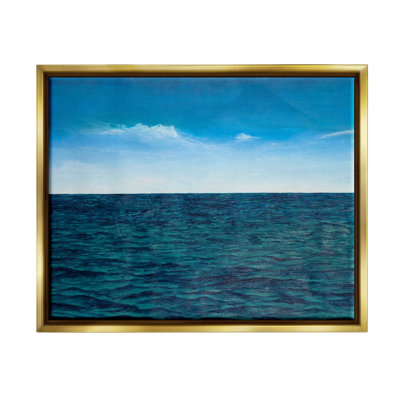 Deep Ocean Blue Water Waves Framed Floater Canvas Wall Art By Michael Willett -  Stupell Industries, as-592_ffg_16x20