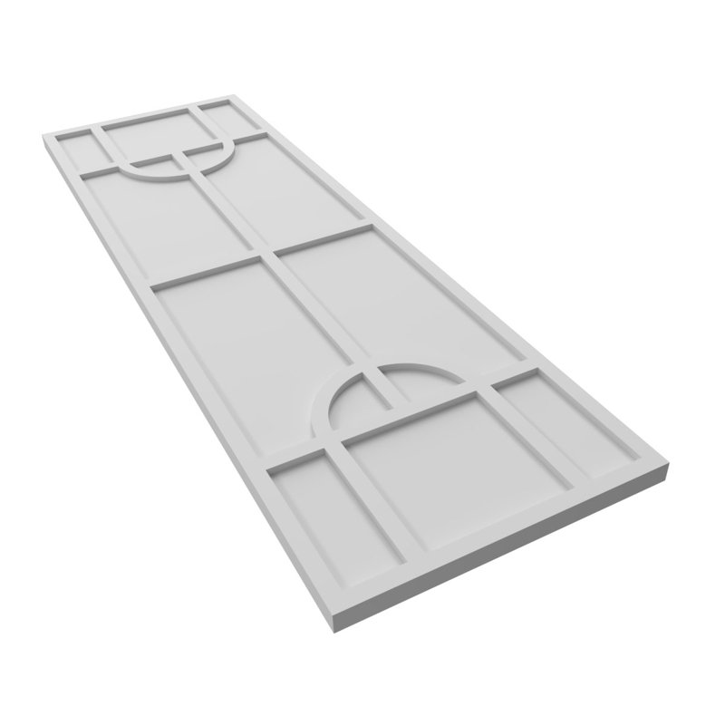 Volets de style moderne nordique EnduraCore Composite, Blanc, 15"W, H 67 po