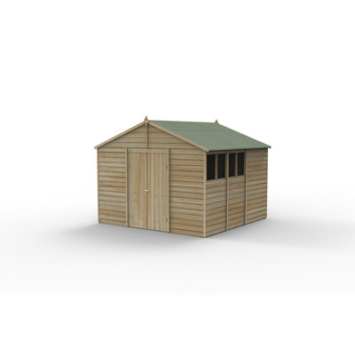 4Life 6x4 Pressure Treated Reverse Apex Shed