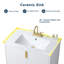 Ensemble de meuble-lavabo simple 30 po blanc moderne