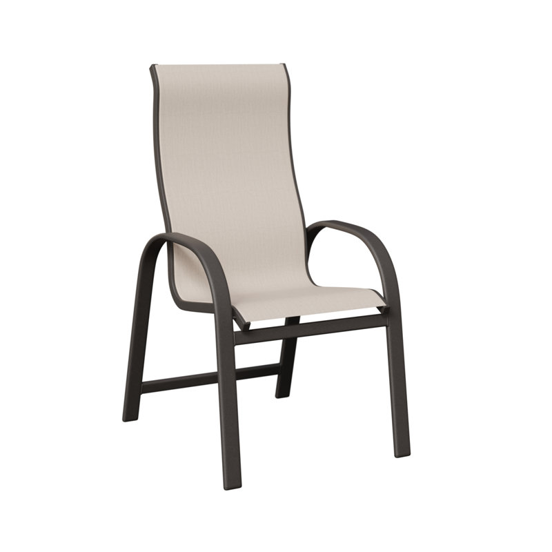Chaise berçante à haut dossier berlinois Berlin Gardens, Albâtre, Aluminium graphite moucheté