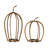 Golden pumpkin-shaped floor tabletop candle holer-826232415