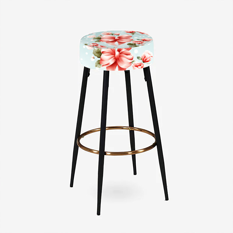 Ensemble de 2 tabourets de bar romantique à pois Reverie