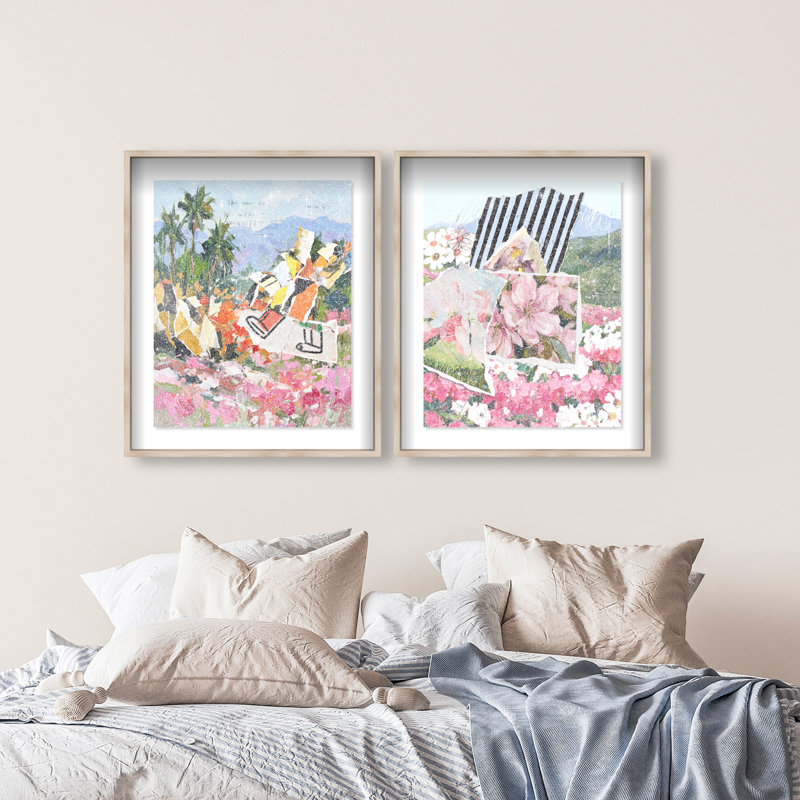 Tropic Bloom Set Shadowbox Landscape & Nature Print by Oliver Gal, Black Frame, 16 x 20, 31.5"H x 37.5"W