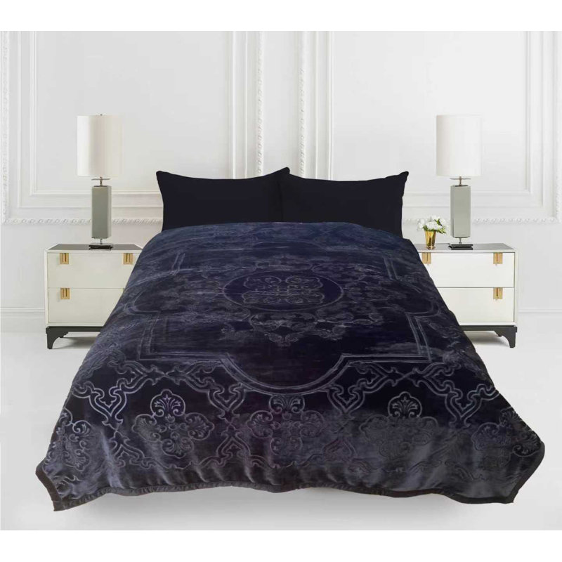 Imperial Home Luxe 10lb Solid Colour Weighted Blanket for Adults — Ultra-Soft Plush Fleece, Calming Anxiety Relief, Warm Cozy Winter Blanket, Oversized King