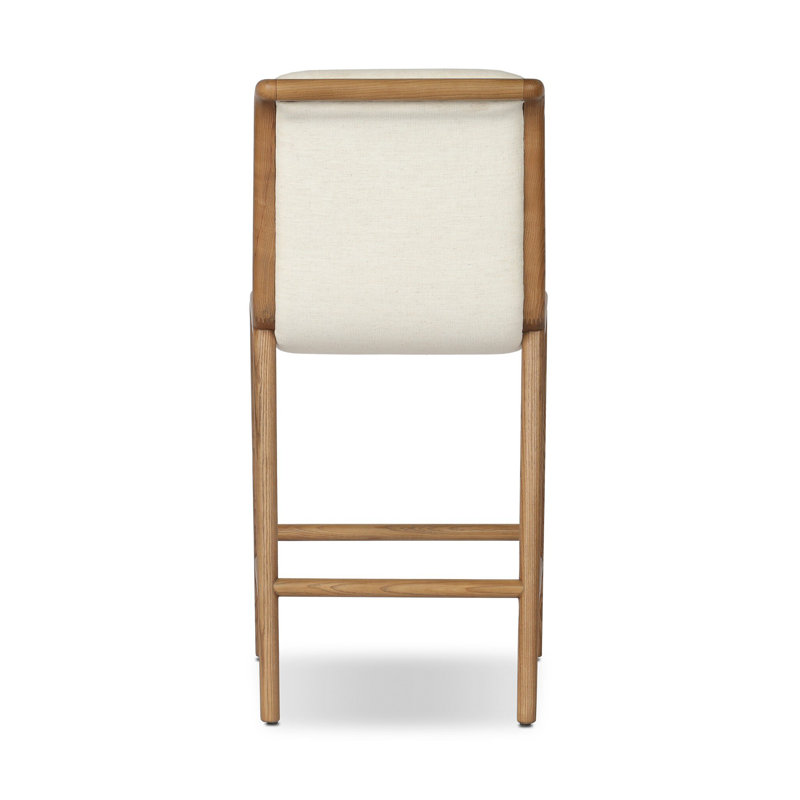 Rafe Upholstered Stool with Solid Wood Frame