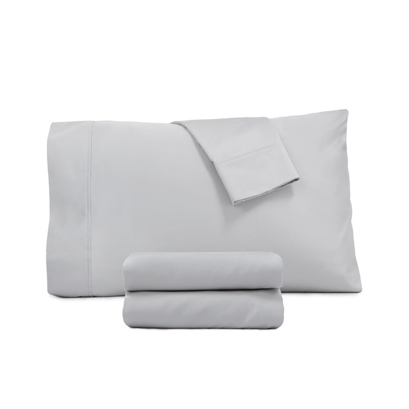 Egyptian-Quality Cotton 4pc. Sheet Set, Queen 4pc. Sheet Set, Mushroom Gray