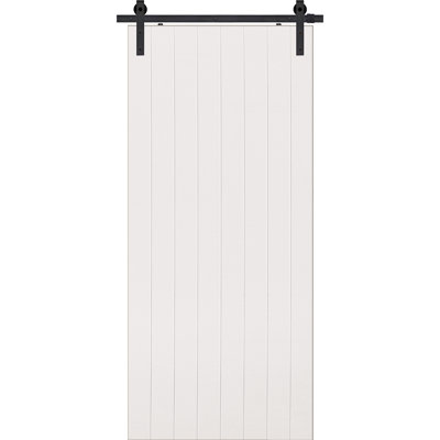 Solid + Manufactured Wood Matte without Installation Hardware Kit Barn Door