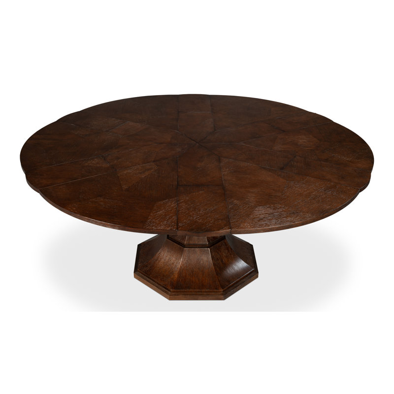 Giselle Round Dining Table, Moonskin, 30"H x 66"L x 66"W