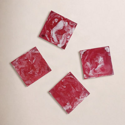 Square Resin Coaster Set