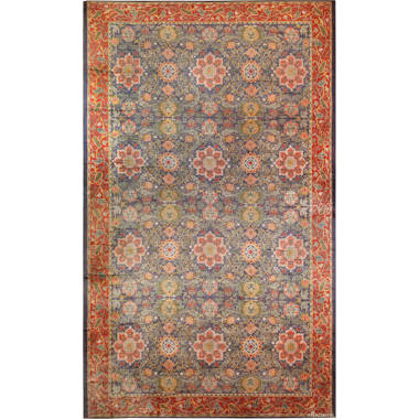 Blue Parakeet Rugs Antique Persian Scatter Rug No. 2491