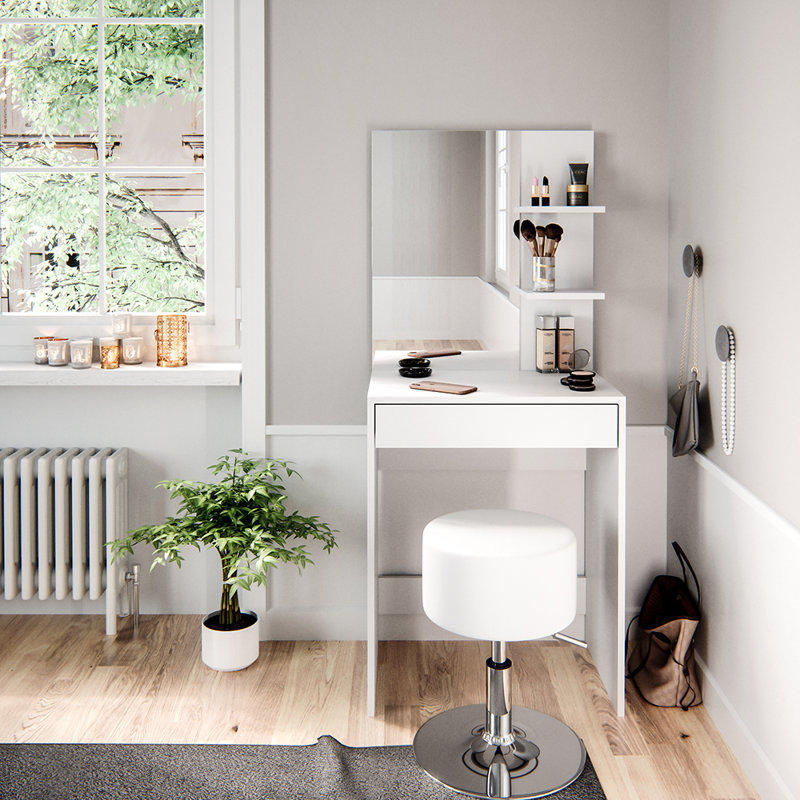 Aliquippa Dressing Table with Mirror