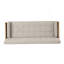 Le canapé en tissu capitonné de style Mid-Century est un ajout élégant et confortable à votre salon.-113921489