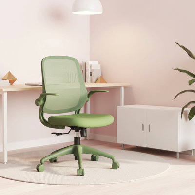 Ergonomic Color Office Chair 350LBS, Home Office, Mesh Back, Integrated Molded Foam, Comfortable Sitting, Flipping Armrest, Fireproof, Rotating, Lifting Multifunctional Chair