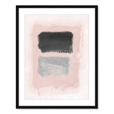 Pink, Black and Silver Shimmer I Print