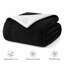 Home Comfort Sherpa Fleece Throw Blanket Cozy Reversible Blanket for Bed Sofa and Couch-957338505-957338555