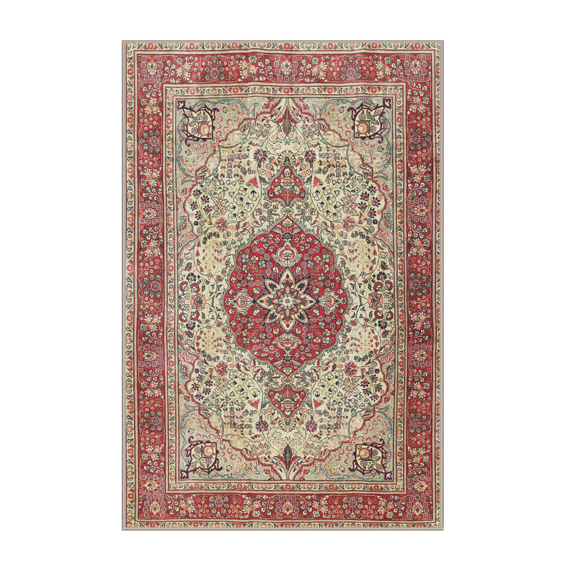 Tapis oriental rouge / beige / bleu, Rectangle 8 pi x 10 pi