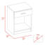 Armoire à linge Phoenix, quatre tablettes
