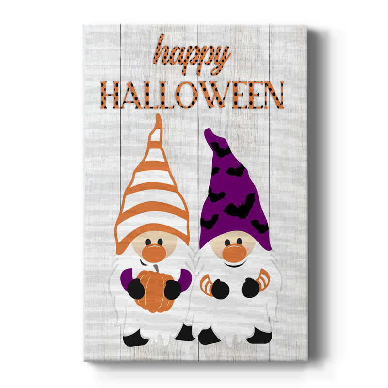 Gnomes d'Halloween - galerie Cavas sur mesure, H 60 po x l 40 po